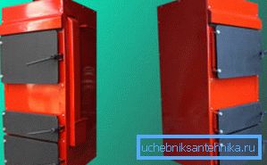 - знешні выгляд Цвёрдапаліўныя катлы для ацяплення прыватнага дома - знешні выгляд