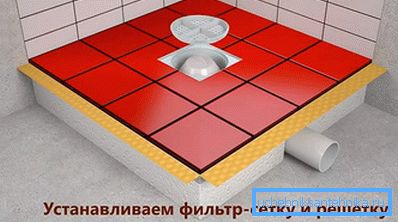 Усталёўваем фільтр-сетку і краты Усталёўваем фільтр-сетку і краты