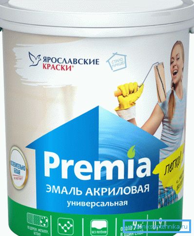 Акрылавая эмаль для радыятараў ацяплення