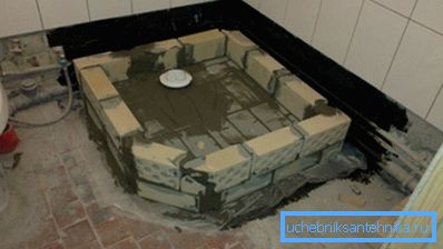 Бетон і цагліна - традыцыйныя матэрыялы для ваннай пакоі Бетон і цагліна - традыцыйныя матэрыялы для ваннай пакоі