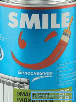 Хуткасохлая фарба для радыятараў ацяплення без паху Smile