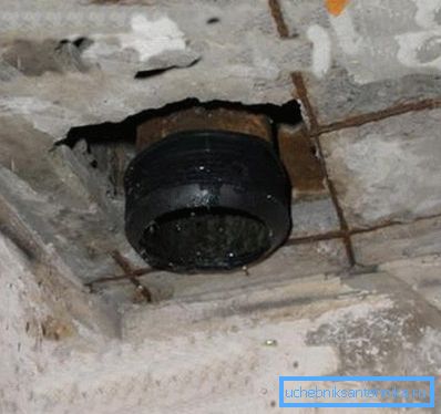Для зніжэння шуму можна пакінуць чыгунную крыжавіну у перакрыцці
