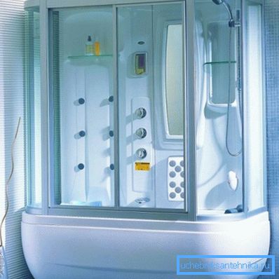 Душавая кабіна 110 на 80 з глыбокім паддонам.