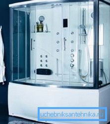 Душавая кабіна з ваннай 170х70 - практычнае рашэнне для абмежаваных прастор Душавая кабіна з ваннай 170х70 - практычнае рашэнне для абмежаваных прастор