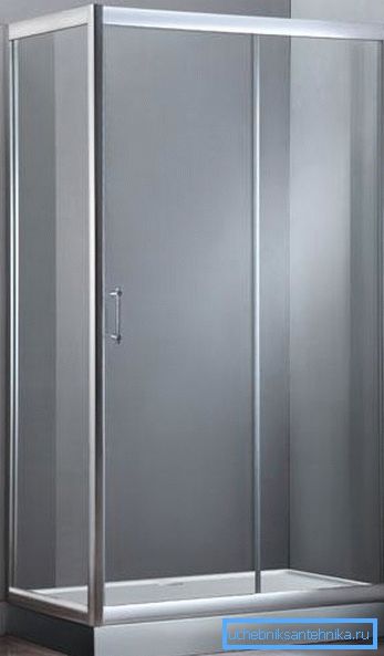 Душавой куток з паддонам 120х80 - ёмісты варыянт для прасторных ванных пакояў Душавой куток з паддонам 120х80 - ёмісты варыянт для прасторных ванных пакояў
