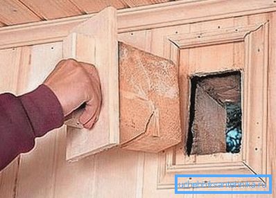 Натуральная вентыляцыя ў драўлянай лазні сваімі рукамі Натуральная вентыляцыя ў драўлянай лазні сваімі рукамі