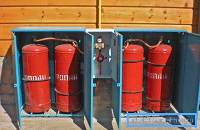 Фота падрыхтаваных да выкарыстання газавых балонаў