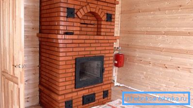 Фота сучаснай печы каміннага тыпу