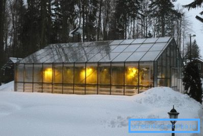 Фота цяпліцы ацяплянай ў зімовы перыяд Фота цяпліцы ацяплянай ў зімовы перыяд