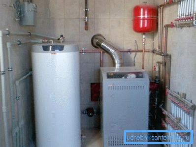 Газавае абсталяванне ў кацельні загараднага дома Газавае абсталяванне ў кацельні загараднага дома