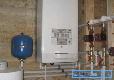 Газавы кацёл, усталяваны на дачы