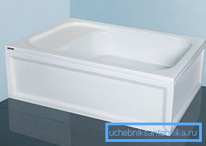 Глыбокі паддон для душа 110х80 см