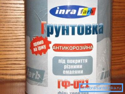 Грунтоўка дае дадатковую абарону ад карозіі