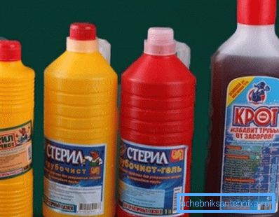 Хімічныя сродкі для ачысткі каналізацыі Хімічныя сродкі для ачысткі каналізацыі