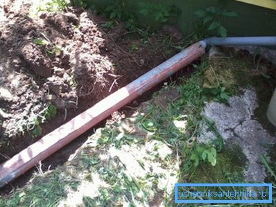 Каналізацыйныя трубы для выграбной ямы