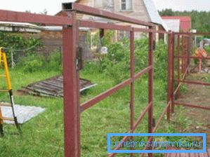 Каркас плота з профтрубы