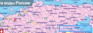 Карта вадаправоднай вады Расійскай Федэрацыі. Карта вадаправоднай вады Расійскай Федэрацыі.