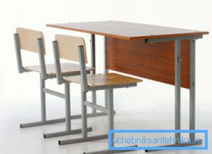 Класічная школьная парта і крэслы Класічная школьная парта і крэслы