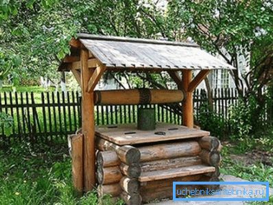 Студня ў вясковым стылі. Студня ў вясковым стылі.