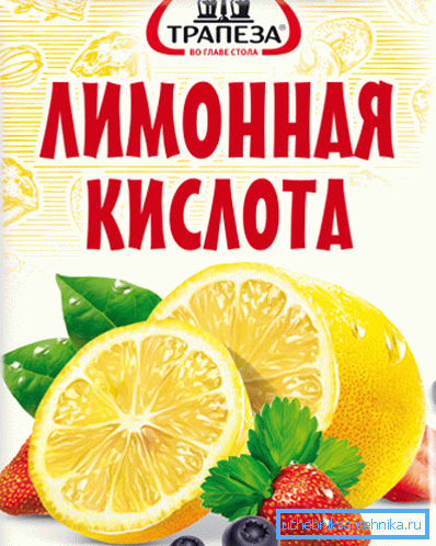 Цытрынавая кіслата - сродак, праверанае часам