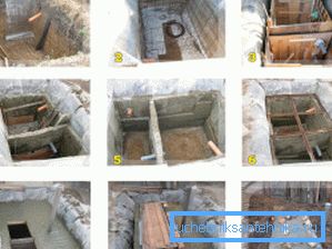 Аматарскія фота паэтапнага працэсу вырабу сэптыка з бетону для адводу каналізацыі