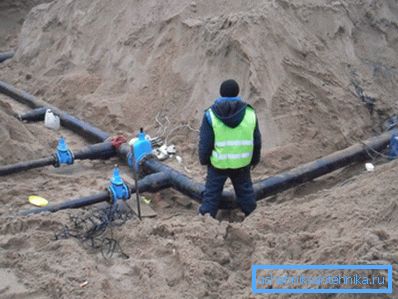 Мантаж трубаправода халоднага водазабеспячэння.