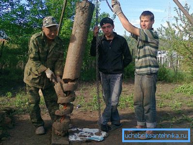 На фота - выняты з свідравіны шнек. На фота - выняты з свідравіны шнек.