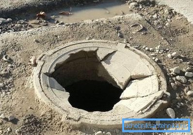 На фота - вынік ўстаноўкі люка неадпаведнай маркі на праезную частку дарогі На фота - вынік ўстаноўкі люка неадпаведнай маркі на праезную частку дарогі