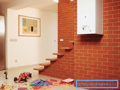 На фота - насценны газавы кацёл На фота - насценны газавы кацёл