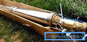 На фота адна з мадэляў погружной помпы падоўжнага герметычнага тыпу На фота адна з мадэляў погружной помпы падоўжнага герметычнага тыпу