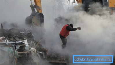 На фота - адна з прычын непрацуючага ацяплення