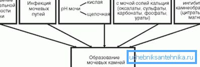 На фота паказаны прычыны ўзнікнення мачавога каменя На фота паказаны прычыны ўзнікнення мачавога каменя