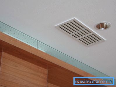 На фота - потолочный прастакутны дыфузар