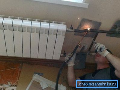 На фота зборка згону з дапамогай газавай зваркі На фота зборка згону з дапамогай газавай зваркі