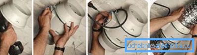 На фота - ўстаноўка канального вентылятара На фота - ўстаноўка канального вентылятара