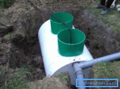 На фота - закладка вычышчальнага збудаванні ў грунт
