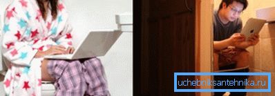 На ўнітазе чалавек праводзіць нямала часу