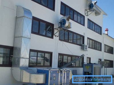 Вонкавая частка прымусовай вентыляцыйнай сістэмы Вонкавая частка прымусовай вентыляцыйнай сістэмы