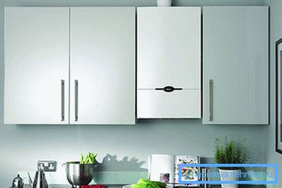 Насценнае абсталяванне BAXI ў інтэр'еры кухні Насценнае абсталяванне BAXI ў інтэр'еры кухні