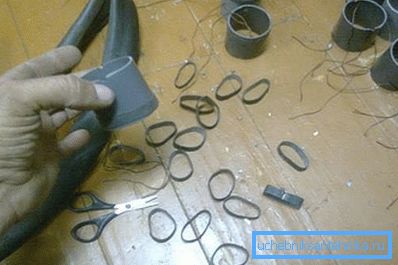 Нацягваем гумовыя кальца на нарыхтоўкі Нацягваем гумовыя кальца на нарыхтоўкі