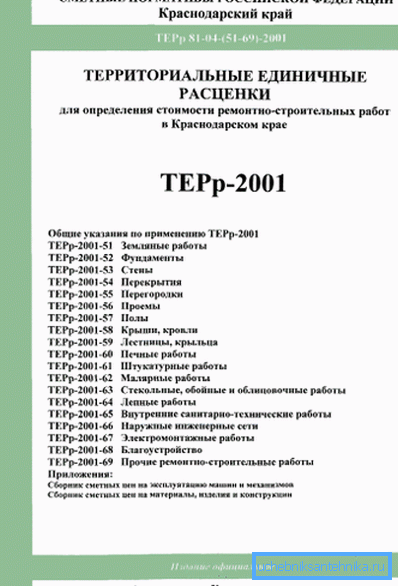 Нарматывы Цер для Краснадарскага краю. Нарматывы Цер для Краснадарскага краю.