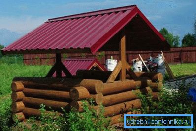 Ўладкаванне студні бервяном Ўладкаванне студні бервяном