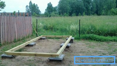 Абвязка на столбчатые падмурку з отсечные гідраізаляцыяй