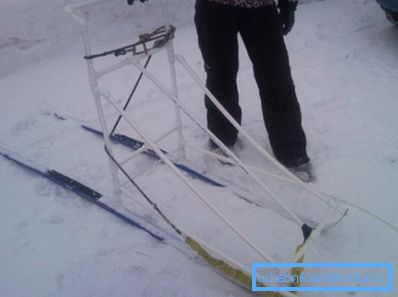 Адзін з варыянтаў каркаса для саней