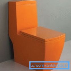 Аранжавы ўнітаз з прамым выпускам глядзіцца выдатна, і ўсталяваць яго можна ўшчыльную да сцяны Аранжавы ўнітаз з прамым выпускам глядзіцца выдатна, і ўсталяваць яго можна ўшчыльную да сцяны