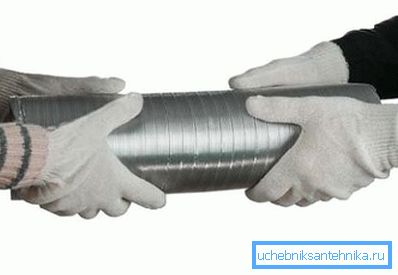 Гнуткія паветраводы для вентыляцыі: асаблівасці прылады і