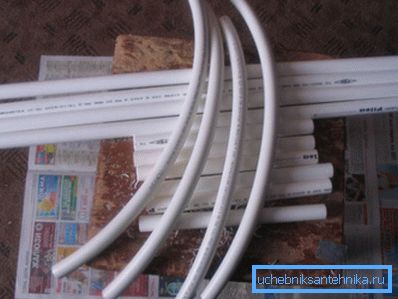 Пластыкавыя трубы для вырабу саней