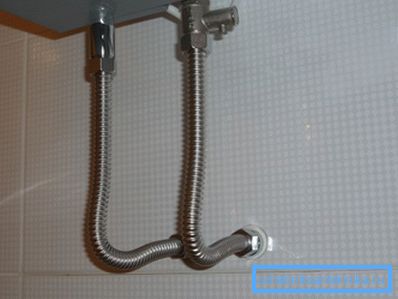 Падключэнне рукамыйніцы да вадаправода Падключэнне рукамыйніцы да вадаправода