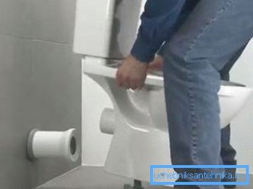Падлучэнне ўнітаза да жорсткага патрубку Падлучэнне ўнітаза да жорсткага патрубку