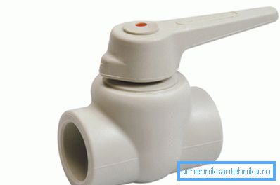 Полнопроходные пластыкавыя краны для вады Полнопроходные пластыкавыя краны для вады